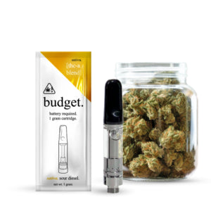 BUDGET | VAPE CART | THCA BLEND | 1 GRAM | SATIVA | SOUR DIESEL